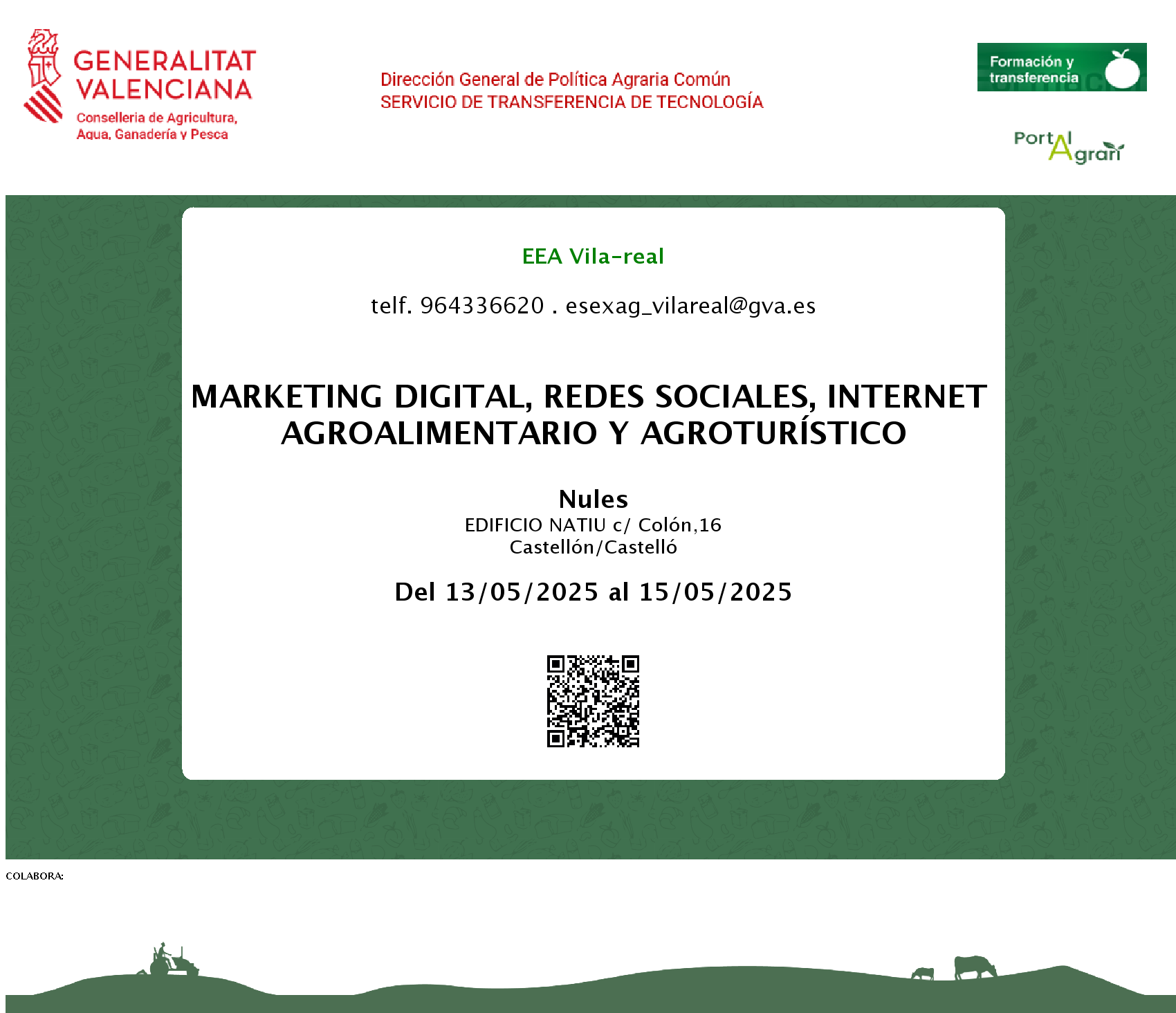  MARKETING DIGITAL, REDES SOCIALES, INTERNET AGROALIMENTARIO Y AGROTURÍSTICO